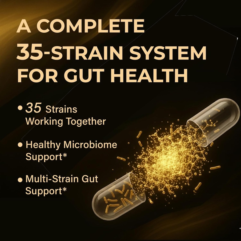 Organic Probiotics for Women & Men, 100 Billion CFU Probiotic for Digestive, Gut & Immune Health - with Prebiotics, Bioflavonoids & Digestive Enzyme, 35 Strains Raw Probiotic Supplement, 180 Caps 4