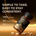 Organic Probiotics for Women & Men, 100 Billion CFU Probiotic for Digestive, Gut & Immune Health - with Prebiotics, Bioflavonoids & Digestive Enzyme, 35 Strains Raw Probiotic Supplement, 180 Caps 5