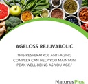 NaturesPlus AgeLoss REJUVABOLIC - 90 Bi-Layered Tablets - Resveratrol Anti-Aging Complex - Vegetarian, Gluten Free - 30 Servings 3