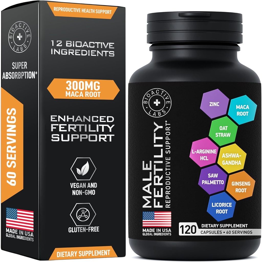Fertility Supplements and Prostate Health Supplements Mens Health Bundle 3