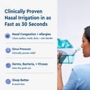 Navage Deluxe Bundle Nasal Irrigation System - Saline Nasal Rinse Kit with 1 Nose Cleaner, 30 Salt Pods, Paisley Travel Bag and 1 Countertop Caddy 6