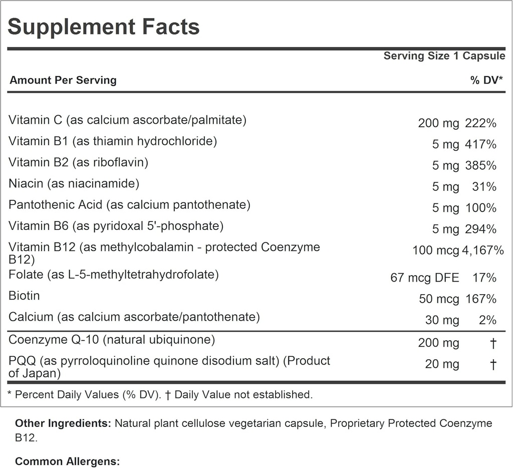 ANDREW LESSMAN Coenzyme Q-10 200 Plus PQQ 20mg - 30 Capsules - Maintains CoQ10 Levels, Optimum Cellular Energy, Supports Energy Production, Heart, Brain, Liver, Kidney, Pancreas. No Additives 3