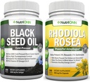 Black Seed Oil Softgels & Rhodiola Rosea Capsules - Targeted Vitality and Immunity Boost 2