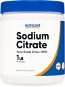 Nutricost Sodium Citrate Powder 1LB (16oz) - Food Grade, Non-GMO - Emulsifier, Natural Flavor Enhancer, Food Preservant 2