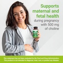 Nested Naturals Choline Bitartrate 500mg - High Potency Choline Supplements - Supports Maternal & Fetal Health During Pregnancy* - 100% Vegan & Non-GMO - 2-Pack (180 Vegan Capsules) 6