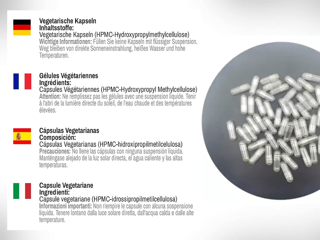 DR WAKDE'S Natural Health Care, London Vegetarian Capsules | Size 00 | 10000 Capsules | HPMC Clear | Vegan | Non-Gelatin | Available in 1000-70,000 Quantities | Make Your own Supplements 3