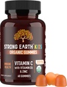 YUM-V'S Kids Strong Earth - Organic Immune Health Gummies with Vitamin C, Vitamin D3 Plus Zinc - Immune System Boost Zinc, Vitamin C, Vitamin D Gummies - Gummy Multivitamin (60 Count) 2
