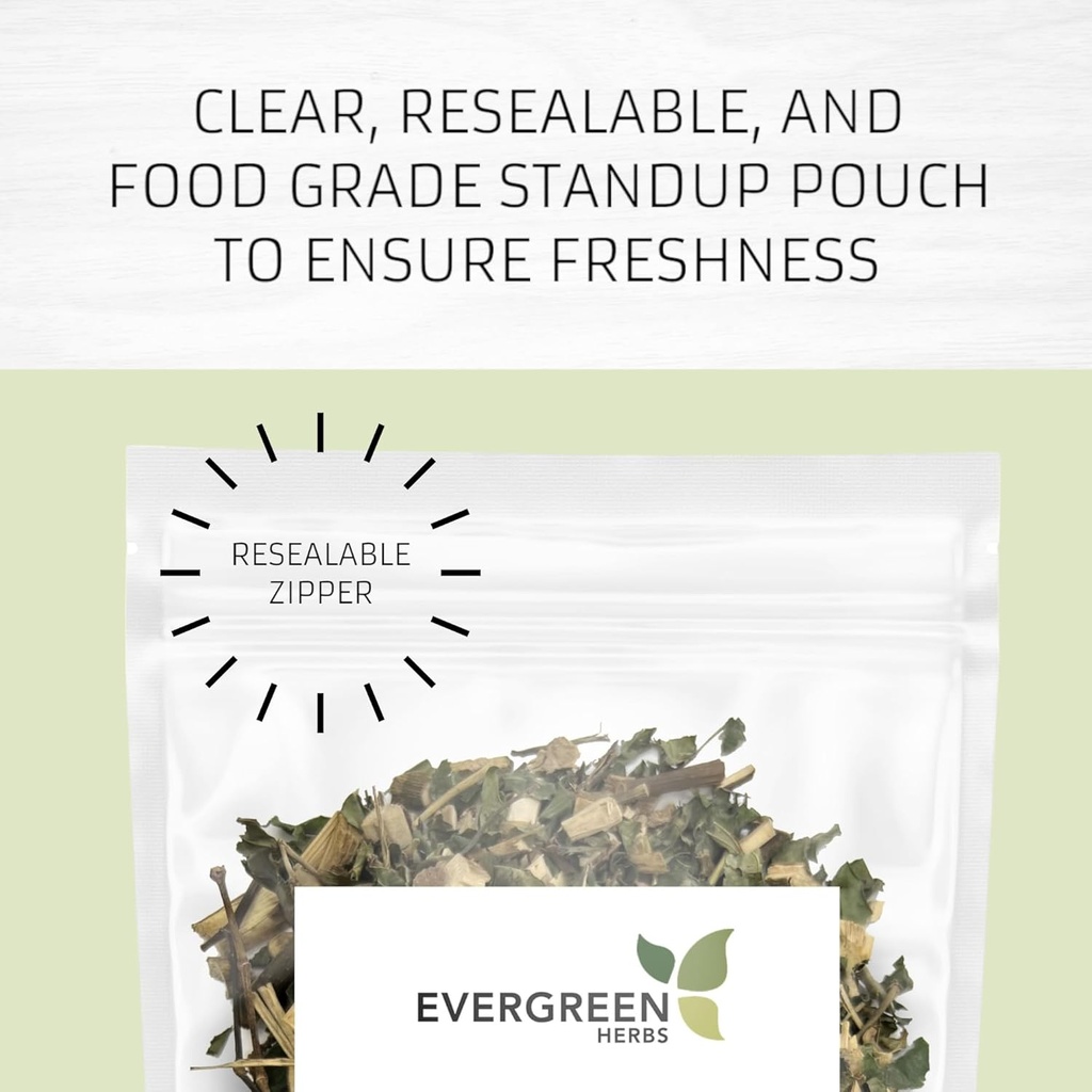 Evergreen Herbs Epazote De Comer Herb - (Wormseed) 8 oz. - wormseed, Jesuit's tea, Mexican-tea, payqu (paico), epazote, or herba sancti Mariæ. - Resealable Stand Up Pouch to Ensure Freshness! 3