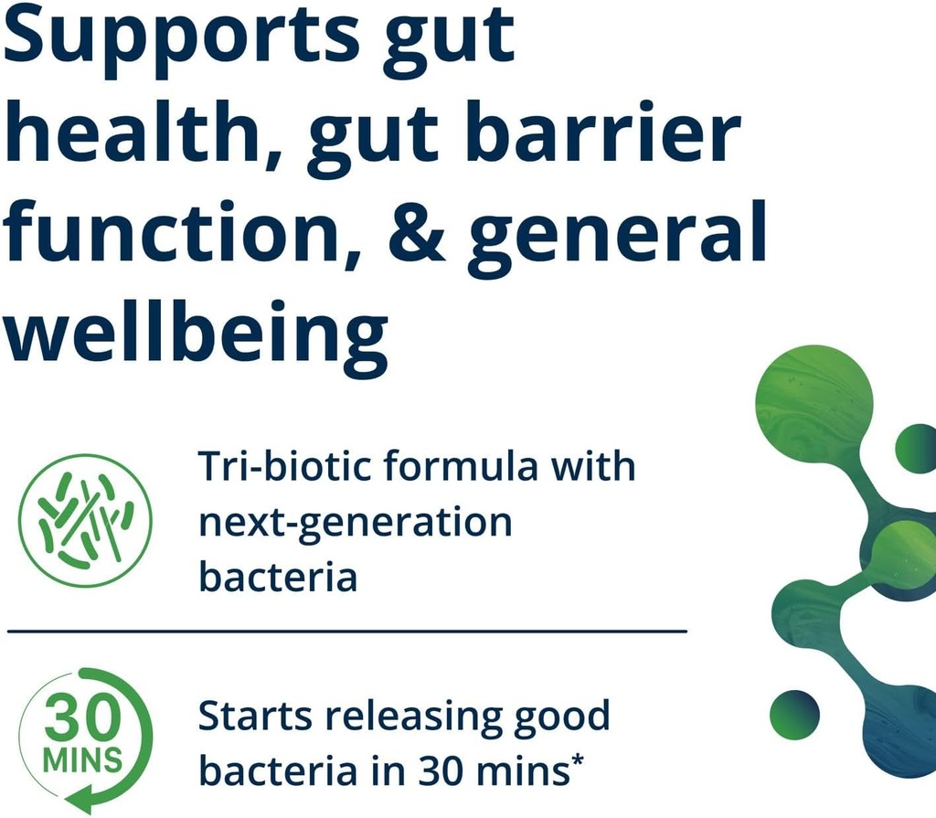 Metagenics UltraFlora Triplebiotic - Shelf-Stable Digestive Supplement with Akkermansia for Gut Health, Microbiome & Immune Support* - Contains Prebiotic, Probiotic & Postbiotic - 30 Capsules 3