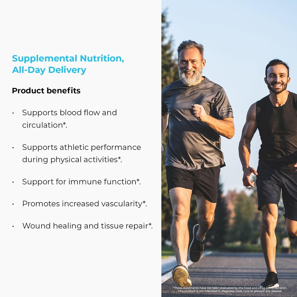 Endur L-Arginine, Healthy Blood Flow & Heart Function Supplement, Supports Exercise Performance & Immune Health, Gluten Free, 350mg (400 Tablets) 5