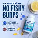 Oceanblue Professional Omega-3 2100 with Vitamin D3 – 120 ct – Triple Strength Burpless Fish Oil Supplement with High-Potency EPA, DHA, DPA and Vitamin D3 – Wild-Caught – Orange Flavor (60 Servings) 6