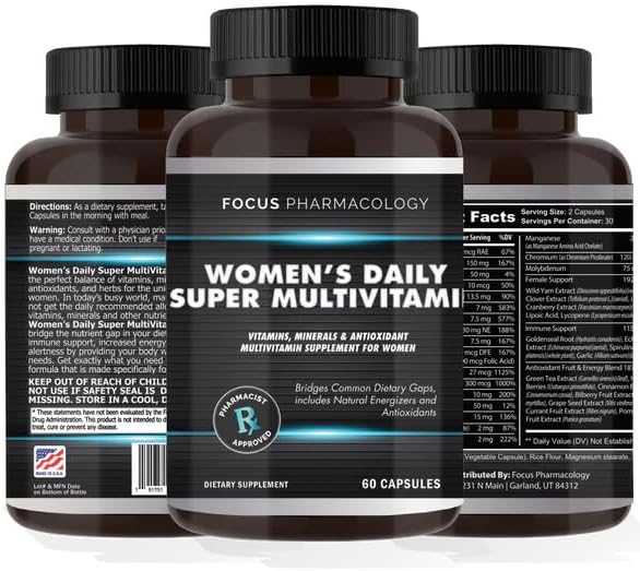 Women's Daily Super Multivitamin - 180 Capsules 3