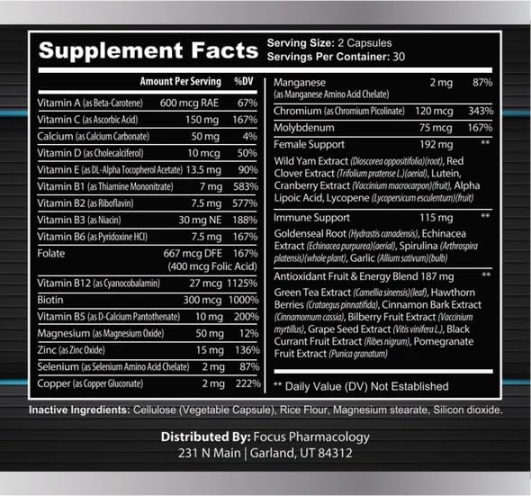 Women's Daily Super Multivitamin - 180 Capsules 6