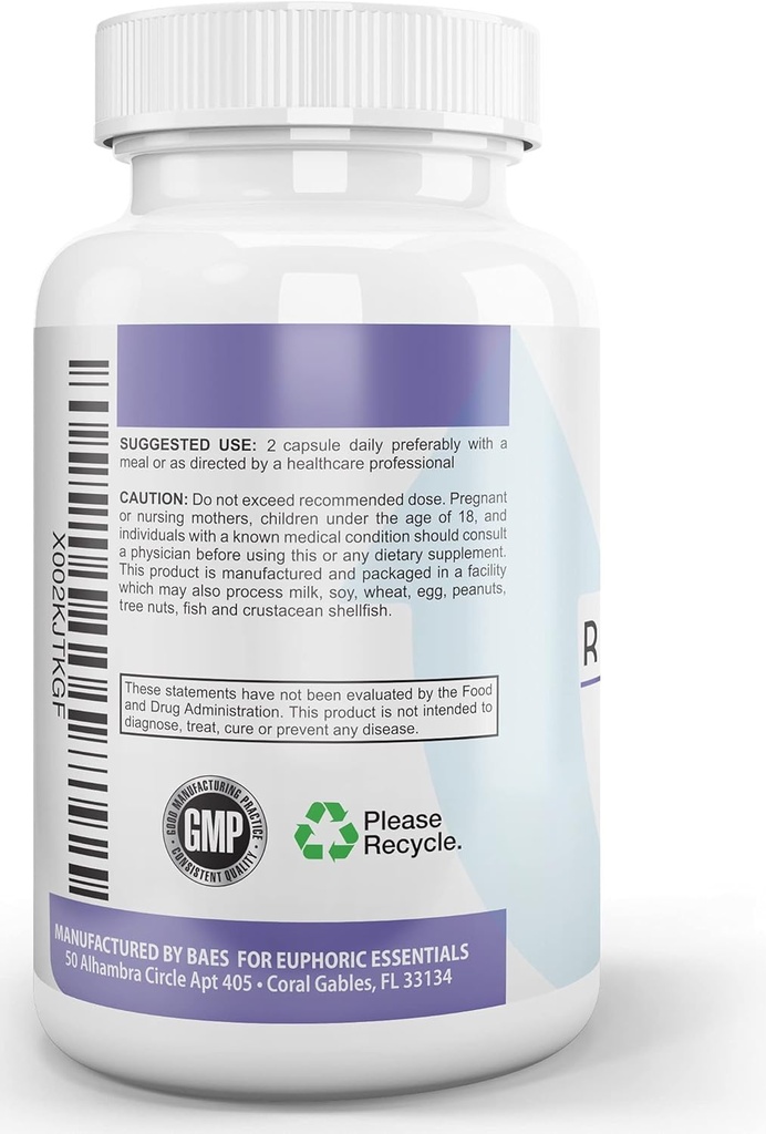 Anti Alcohol Drink Support Supplement – Craving support with Kudzu, L Glutamine B Vitamins RNA/DNA complex and more. 60 Capsules 4