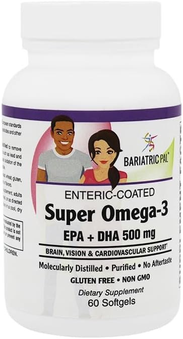 BariatricPal Super Omega-3 Softgels (60 Count) No Aftertaste! 2