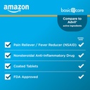 Basic Care Ibuprofen Tablets 200 mg, Pain Reliever/Fever Reducer, Body Aches, Headache, Arthritis Pain Relief and More, 500 Count (Packaging may vary) 3