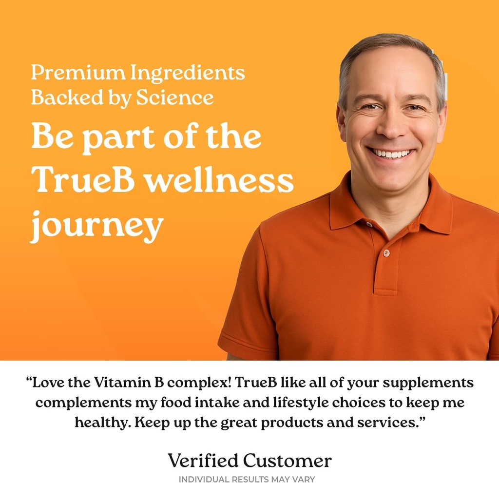 NatureCity True-B Plant-Based Super B Vitamin Complex Supplement |Made from Certified Oraganic Whole Food Plant Sources with Active Folate and Vitamin B12 - (30 Veggie Capsules) 6