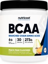 Nutricost BCAA Powder 2:1:1 (Peach Pear, 30 Servings) - Branched Chain Amino Acids 2