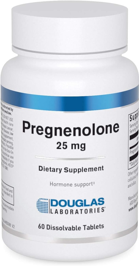 Douglas Laboratories Pregnenolone (25 mg) - For Pancreas, Cortisol & Liver Support* - Pregnenolone Supplement - Non-GMO - 60 Tablets 2