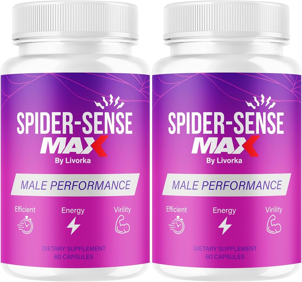 (2 Pack) Spider Sense Max Pills for Men - SpiderSense Max Capsules for Men Advanced Formula 2025, 2 Bottles for 2 Months 2