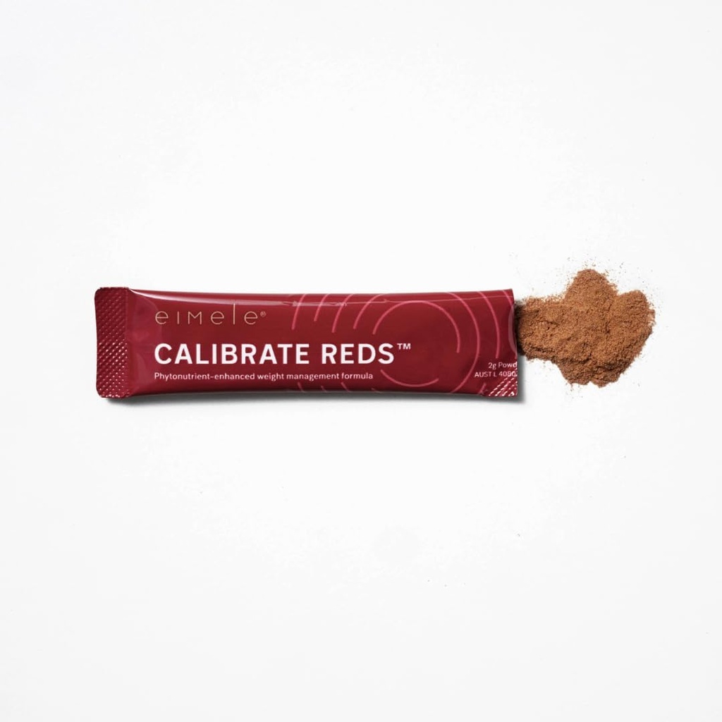 eimele Calibrate Reds | Natural Weight Control Formula for Women & Men | Reduce Cravings | Healthy Weight Support | Vegan | 30 Sachets (2g Powder ea) 4