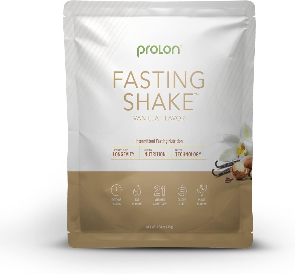 Prolon Intermittent Fasting Drink Mix | Shake for Intermittent Fasting | Vitamins, Fiber, Plant-Based Protein | Keto, Vegan, Gluten Free, Dairy Free | Vanilla, 2x12 ct Bags (Total 24 Servings) 3