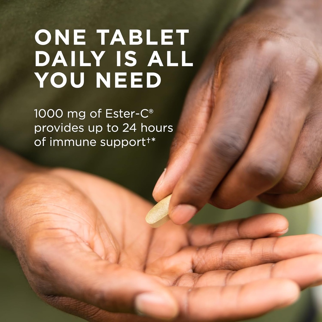 Solgar Ester-C Plus 1000 mg Vitamin C (Ascorbate Complex) - 180 Tablets - Gentle & Non Acidic - Supports Upper Respiratory Health - Non-GMO, Gluten-Free - 180 Servings 4