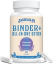 All-In-One Detox Binder Supplement 1500 MG - High Bioavailability, Liver Gut Detox Cleanse with Activated Charcoal, Zeolite & Bentonite Clay for Toxins, Liver, Digestive, 900 Vegan Capsules 2