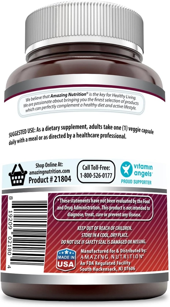 Amazing Formulas Quercetin 500mg Veggie Capsules Supplement | Non-GMO | Gluten Free | Supports Overall Health & Well Being (240 Count) 3