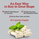 Nattokinase 2000 FU Serrapeptase 240000 SPU Supplement - Enhanced with Coenzyme CoQ10 Vitamin B6 Vitamin C Black Pepper Extract - Nattokinase 400mg Capsule for Men Women 5