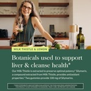 Gaia Herbs Milk Thistle Gummies - Herbal Supplement with Antioxidant Properties for Liver Health & Liver Detox - Lemon Flavored - 60 Vegan Gummies 6