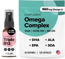 Complement Omega Complex & Triple B12 Spray Bundle – Complete Vegan Omega-3 and B12 Supplementation for Enhanced Energy and Wellness 2