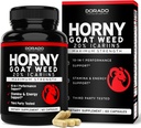 Horny Goat Weed For Men and Women - [20% Icariins Max Strength] - Stamina, Endurance, Circulation, Joint & Back Support - Maca Root, Ginseng, Yohimbine, Tribulus, L-Arginine - USA Made - 60 Count 2