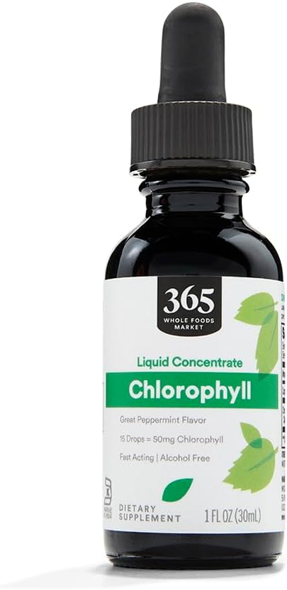 365 by Whole Foods Market, Liquid Chlorophyll, 1 Fl Oz (Pack of 2) 2
