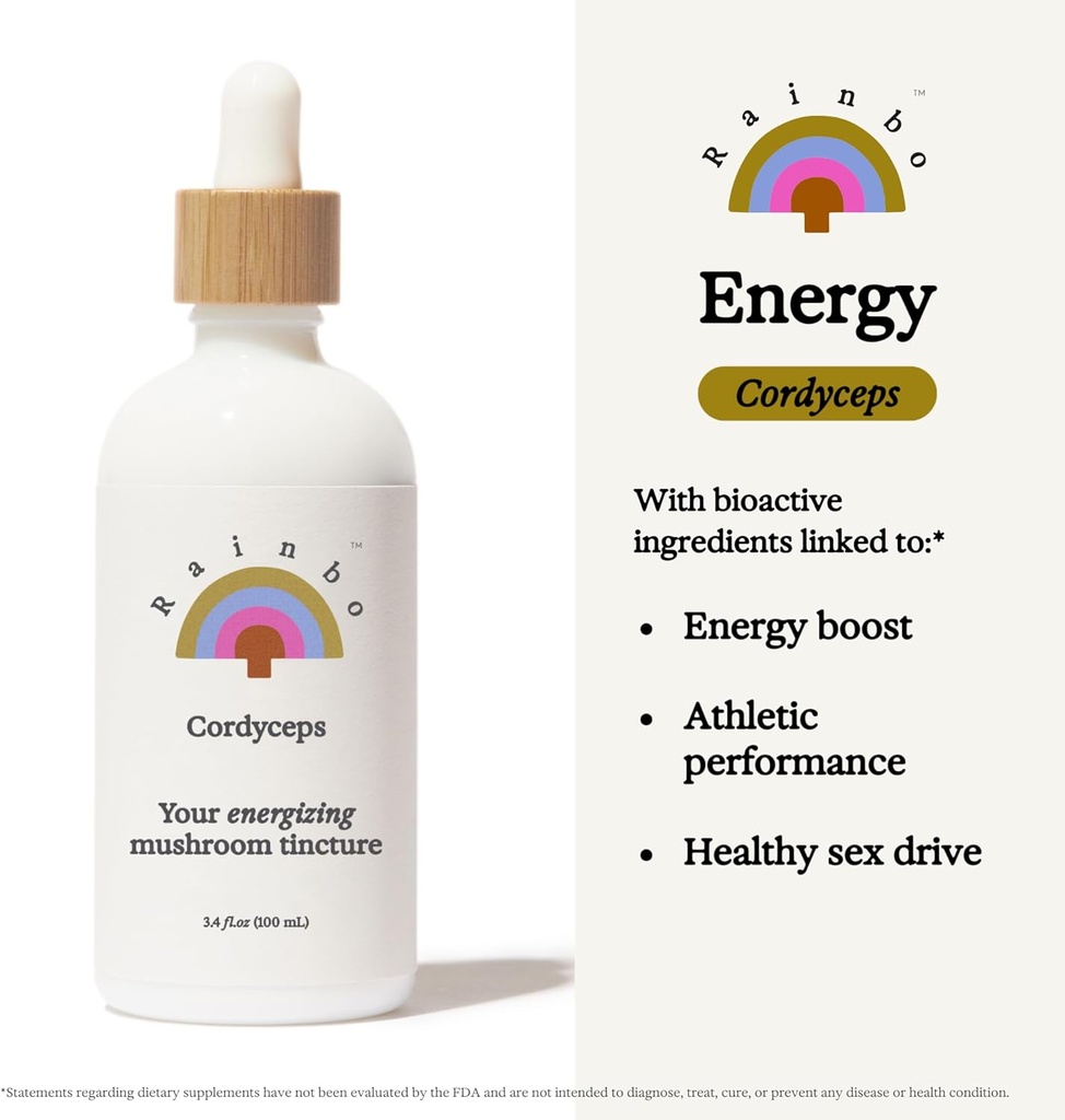 Rainbo Libido Bundle, Cordyceps Mushroom Extract + Chaga Mushroom Tincture, Dual Extract Daily Mushroom Tinctures for Comprehensive Immune Support, Vegan Liquid Mushroom Supplements 3