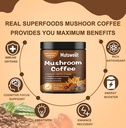 Mushroom Coffee, Powerful 12 in 1 Mushrooms Powder with Lion's Mane, Turkey Tail, Chaga & More, Immune Boosting Instant Arabica Coffee Mix with Cacao, L-Theanine for Focus, Energy 6