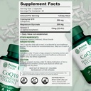 Prime Code [ 3 𝐢𝐧 𝟏] CoQ10 250mg with Magnesium Glycinate and Vitamin E | CoQ10 Capsules 250mg | Magnesium Glycinate 200mg | Vitamin E 15mg | Non-GMO | Gluten & Soy Free | Vegan 3