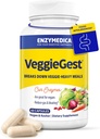 Enzymedica, VeggieGest, Digestive Enzymes, Supports Occasional Gas & Bloating Relief from High Fiber Meals, for Vegan & Vegetarian Diets, Enzyme Blend for Digestive Health, 60 Count 2