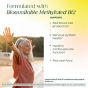 MegaFood Methyl B12 - Vegan - Includes Methyl Folate, Vitamin B12 & B6 - Supports Cellular Energy Production, Nervous System Health & Cardiovascular Function - 60 Tablets 5