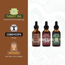 LIFE CYKEL AM Bundle- Energy Support, Immune System Support, Hair Skin & Nails Health- 100% Organic Mushrooms- Cordyceps Turkey Tail & Shiitake w/ Kakadu Plum, Made in the US, Non-GMO - 3 ct(2oz each) 4