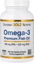 California Gold Nutrition Omega-3 Premium Fish Oil by California Gold Nutrition, Concentrated Formula with EPA & DHA, Support for Optimal Lipid Profile, Gluten Free, 100 Fish Gelatin Softgels - 2 Pack 2