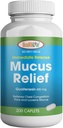 HealthLife® Mucus Relief Guaifenesin Caplets 400 mg, Immediate Release (300 Count) Fast Acting Expectorant, Thin and Loosens Mucus, Relieves Chest Congestion, Cough, Cold and Flu 2