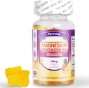 FaroromyPotassium Magnesium Gummies, Sugar-Free Magnesium Glycinate Supplement, Supports Leg Comfort, Muscle Function & Heart Health, Non-GMO, Pineapple Flavor, 60 Count 2