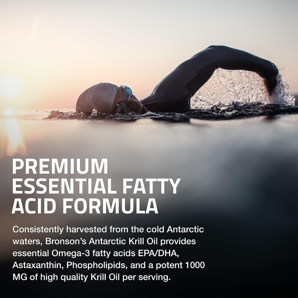 Bronson Antarctic Krill Oil 1000 mg with Omega-3s EPA, DHA, Astaxanthin and Phospholipids 60 Softgels 5