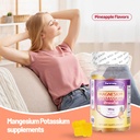 FaroromyPotassium Magnesium Gummies, Sugar-Free Magnesium Glycinate Supplement, Supports Leg Comfort, Muscle Function & Heart Health, Non-GMO, Pineapple Flavor, 60 Count 5