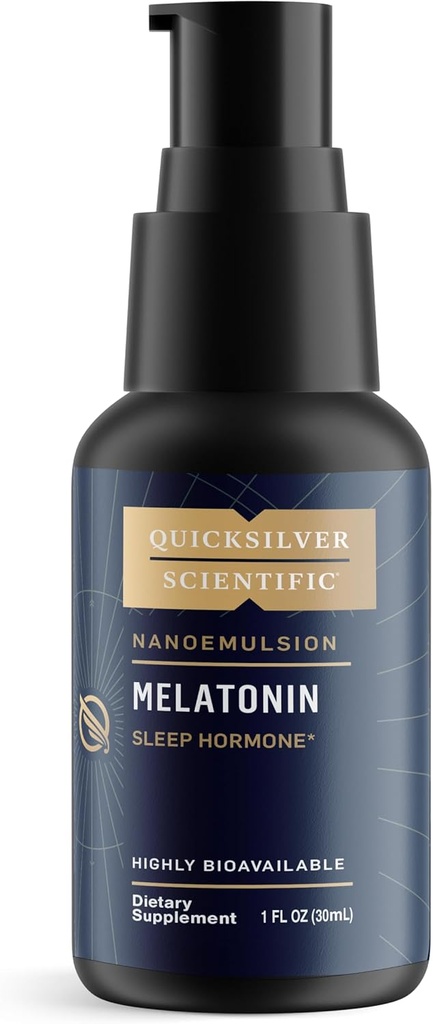 Quicksilver Scientific Liposomal Melatonin - Bedtime, Jet Lag & Immune Support Liquid for Adults - Efficient, Superior Absorption 1mg Melatonin to Minimize Morning Drowsiness (30 ml) 2