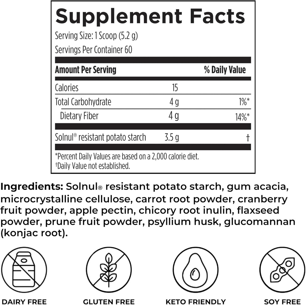 Reignite Wellness by JJ Virgin | Extra Fiber | 12 Fiber Powder Supplement with Psyllium Husk, Pectin, Flax, Cranberry Seed & More | Supports Gut Health | 60 Servings 3