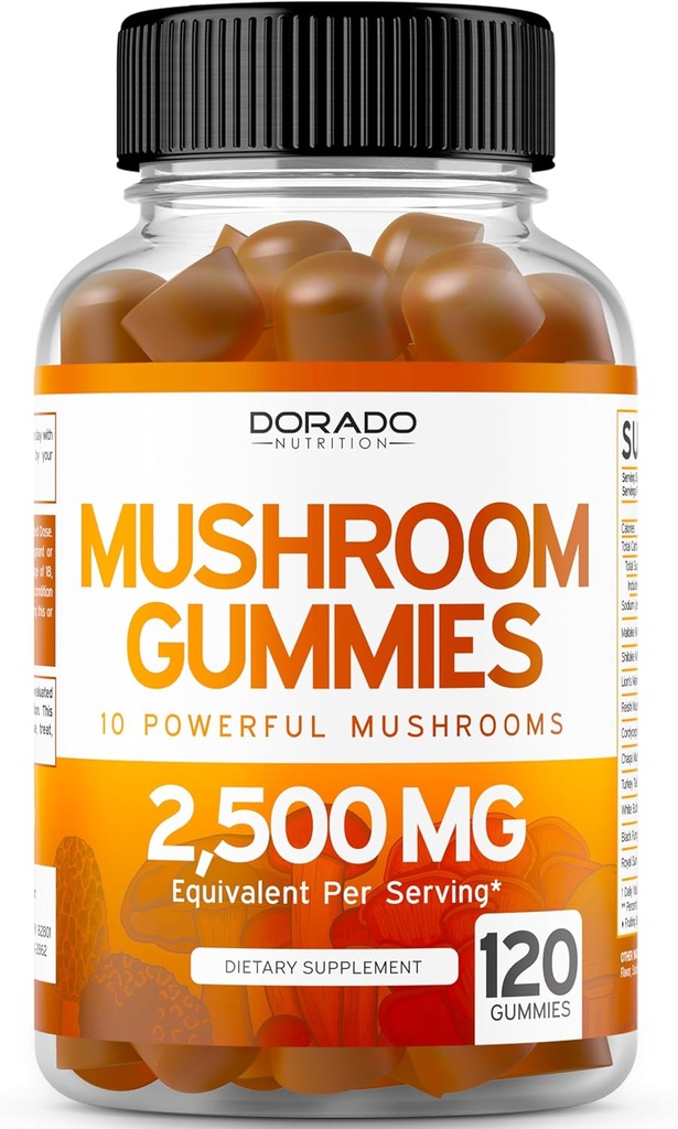 ADK Vitamin D3 K2 (60 Gummies) D & K - 10 Vegan Supplement with Raspberry Flavor and Mushroom 10 in 1 Blend (120 Gummies) Focus & Brain Mushroom Supplement for Adults - Vegan Safe & Made in USA 4