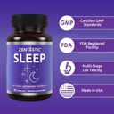 Zentastic Sleep Aid - Non Habit Forming for Healthy Sleep - Melatonin, Valerian, Suntheanine, Magnesium, Herbals, & More - Natural Sleep Aid for Adults - Sleeping Pills - Made in USA, 60 Capsules 6