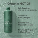 Sports Research Collagen Peptides Hydrolyzed Type 1 & 3 Collagen Powder Protein Supplement, Keto MCT Oil from Organic Coconuts - Triple Ingredient C8, C10, C12 MCTs and Vitamin D3 K2 with Coconut Oil 3